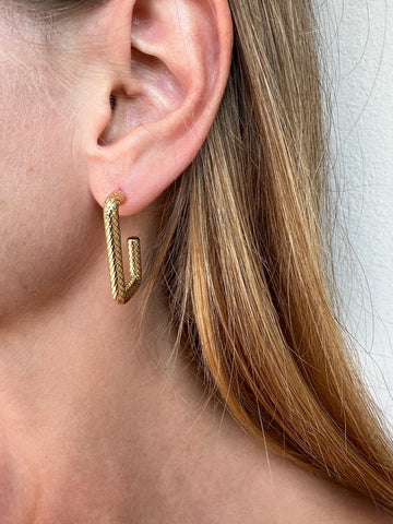 BALI HOOPS- 14K GOLD VERMEIL